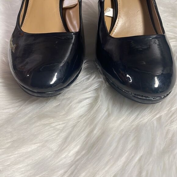 Merona Spike Heels Black Boardroom Chic Spike Heels Preppy Corpgore Size 9 1/2 - Picture 9 of 9